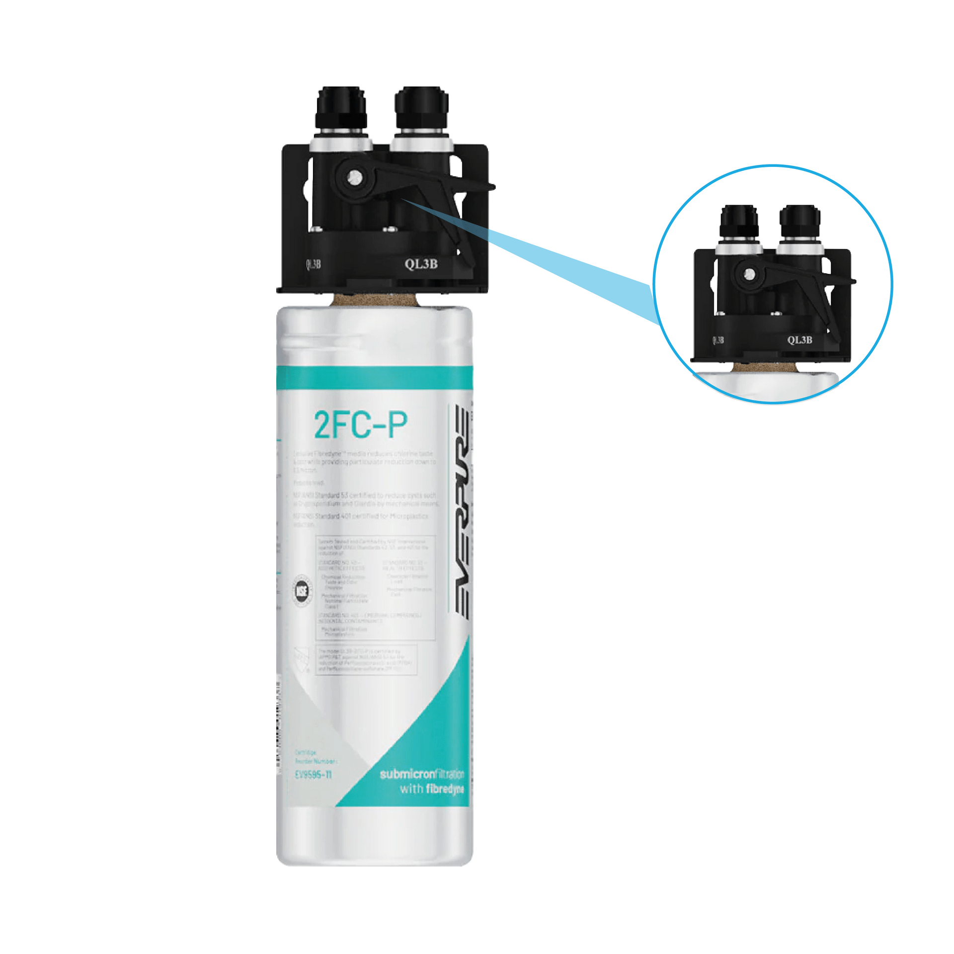 Sistema de filtro de água Everpure 2FC-P