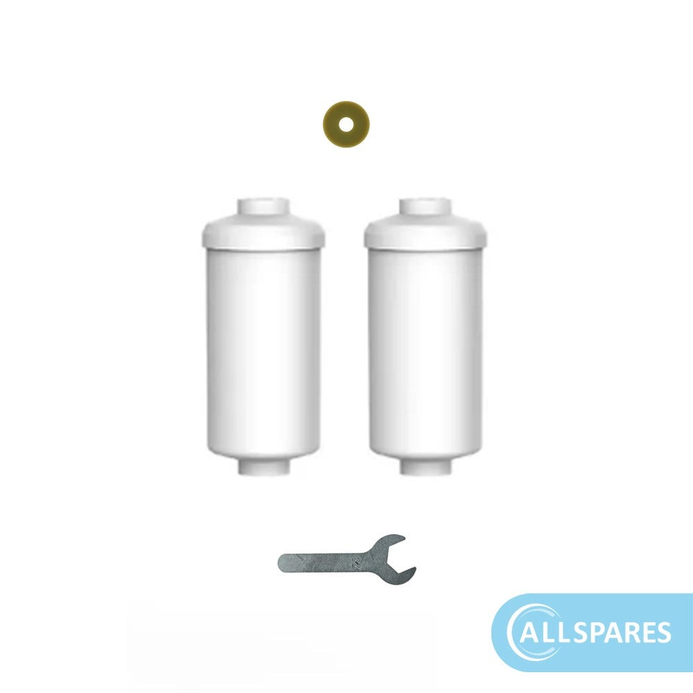 Sistema de filtro de água por gravidade em aço inoxidável 8,5 l com 2 cartuchos de filtro de carvão ativado e 2 filtros de fluoreto