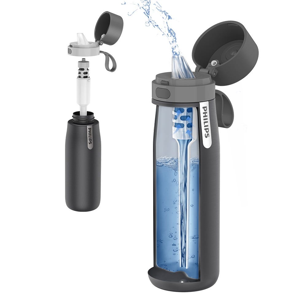Garrafa térmica Philips GoZero 550ml cinzenta AWP2771GRR