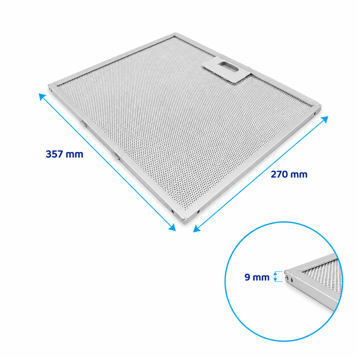 Filtro metálico Turboair 357x270x9mm GRI0121275A