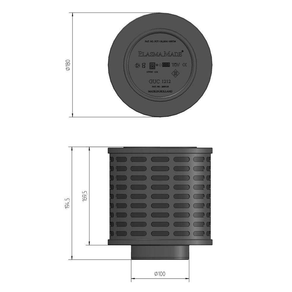 Filtro de plasma PlasmaMade para Pelgrim HF4001