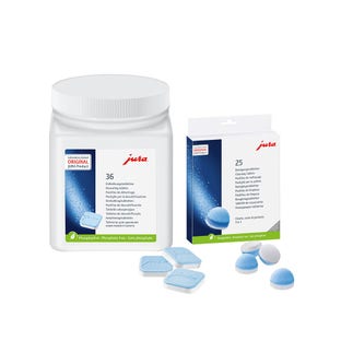 Kit de Manutenção para máquinas de café Jura Comprimidos Descalcificantes + Comprimidos de Limpeza