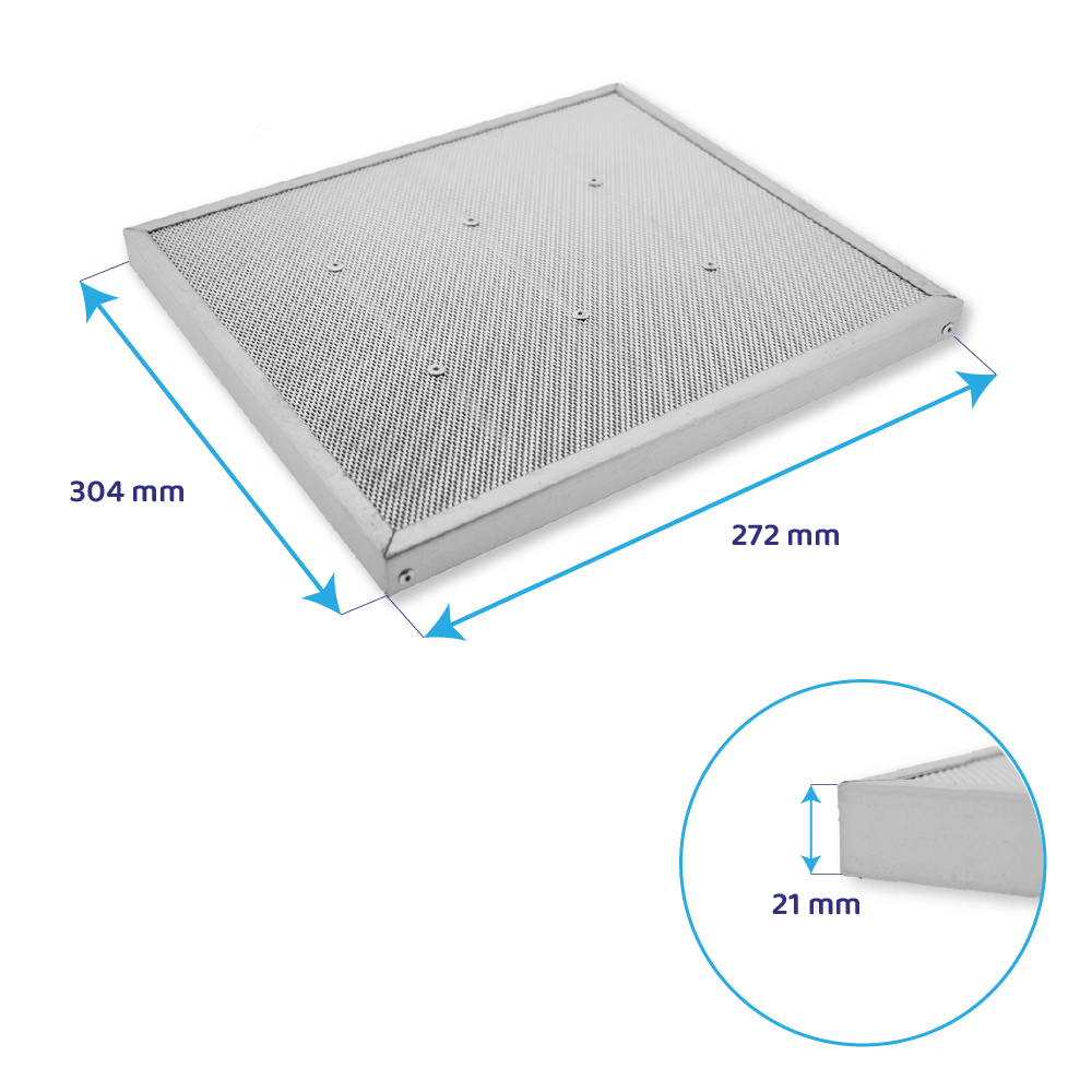 Filtro de carvão ativo regenerável Falmec Carbon.Zeo KACL.931 / Downdraft (4X)