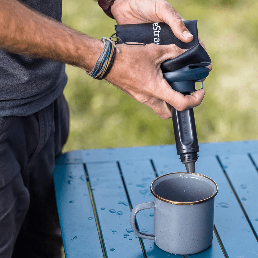 LifeStraw Peak Series Garrafa Dobrável de Compressão 650ml Cinzento Montanha Escuro