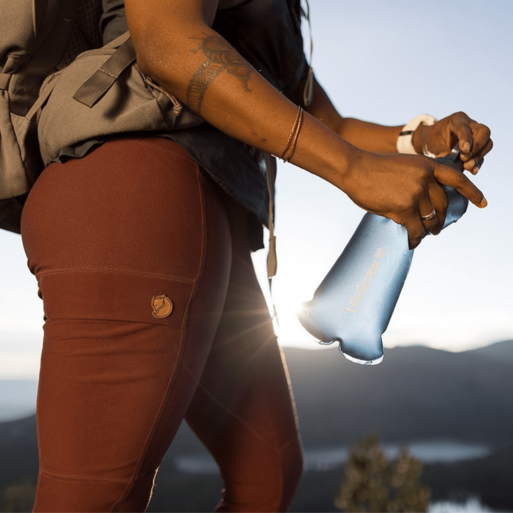 LifeStraw Peak Series Garrafa Dobrável de Compressão 650ml Cinzento Montanha Escuro