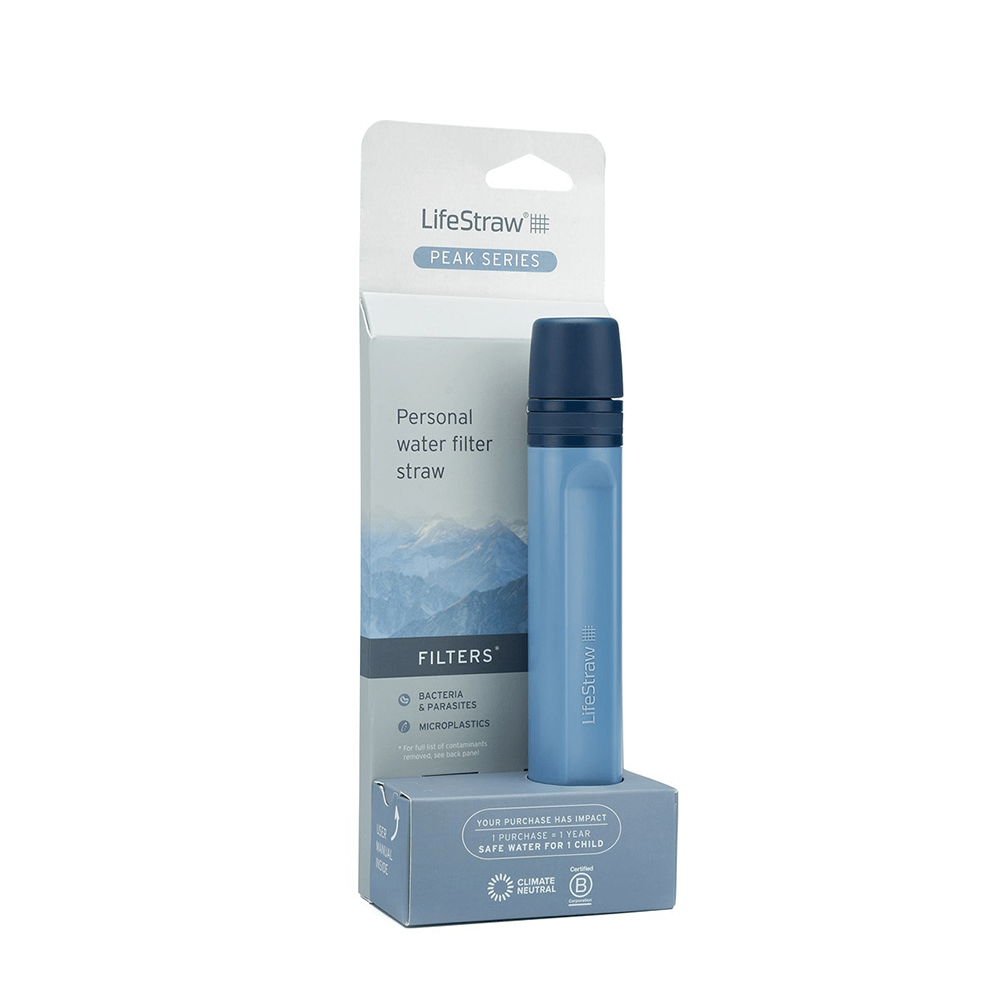 Palhinha Filtrante LifeStraw Peak Series Azul Montanha