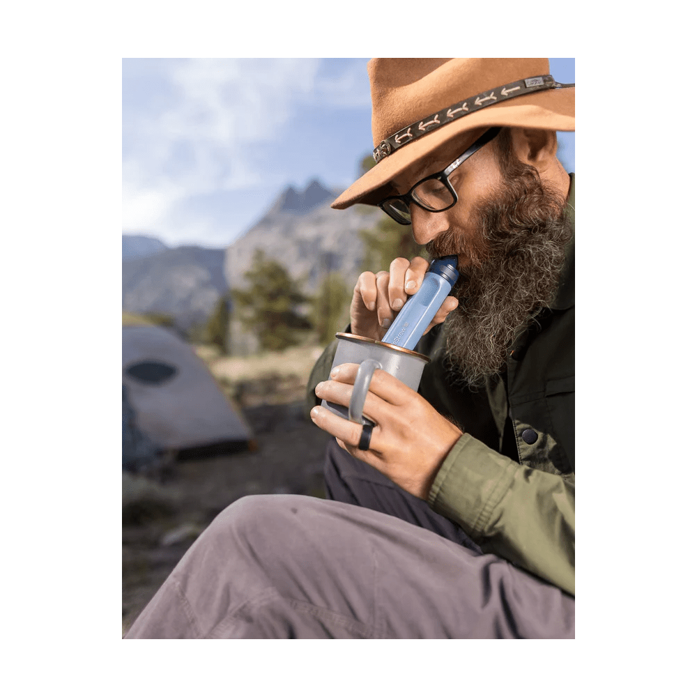 Palhinha Filtrante LifeStraw Peak Series Azul Montanha