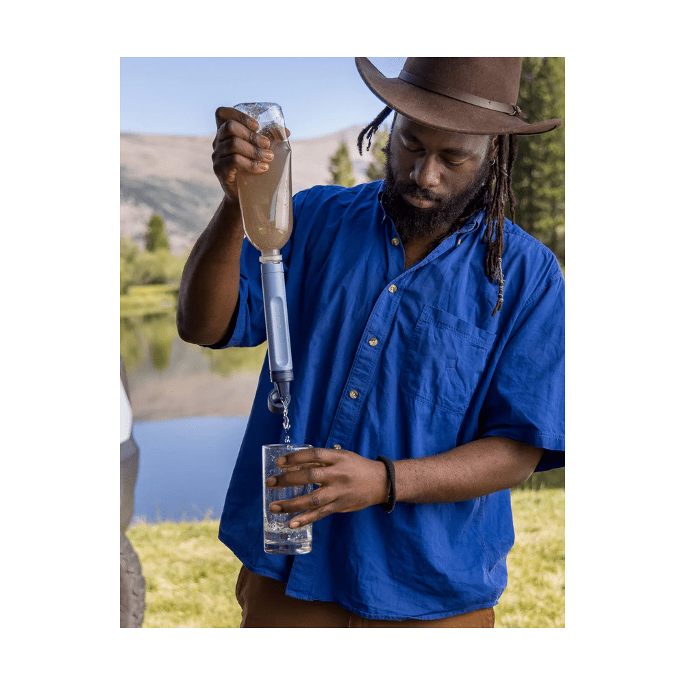 Palhinha Filtrante LifeStraw Peak Series Azul Montanha