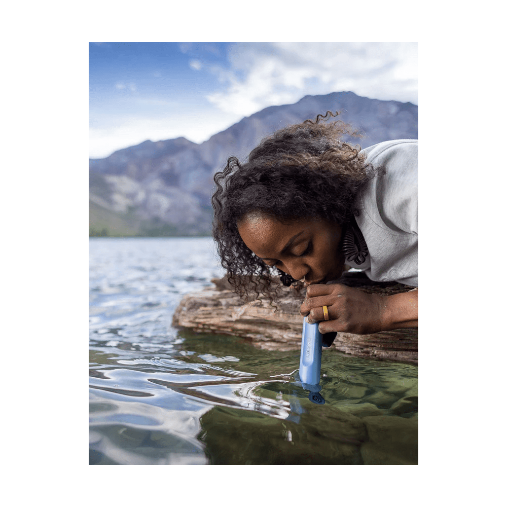 Palhinha Filtrante LifeStraw Peak Series Azul Montanha
