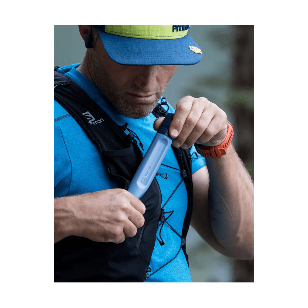 Palhinha Filtrante LifeStraw Peak Series Azul Montanha