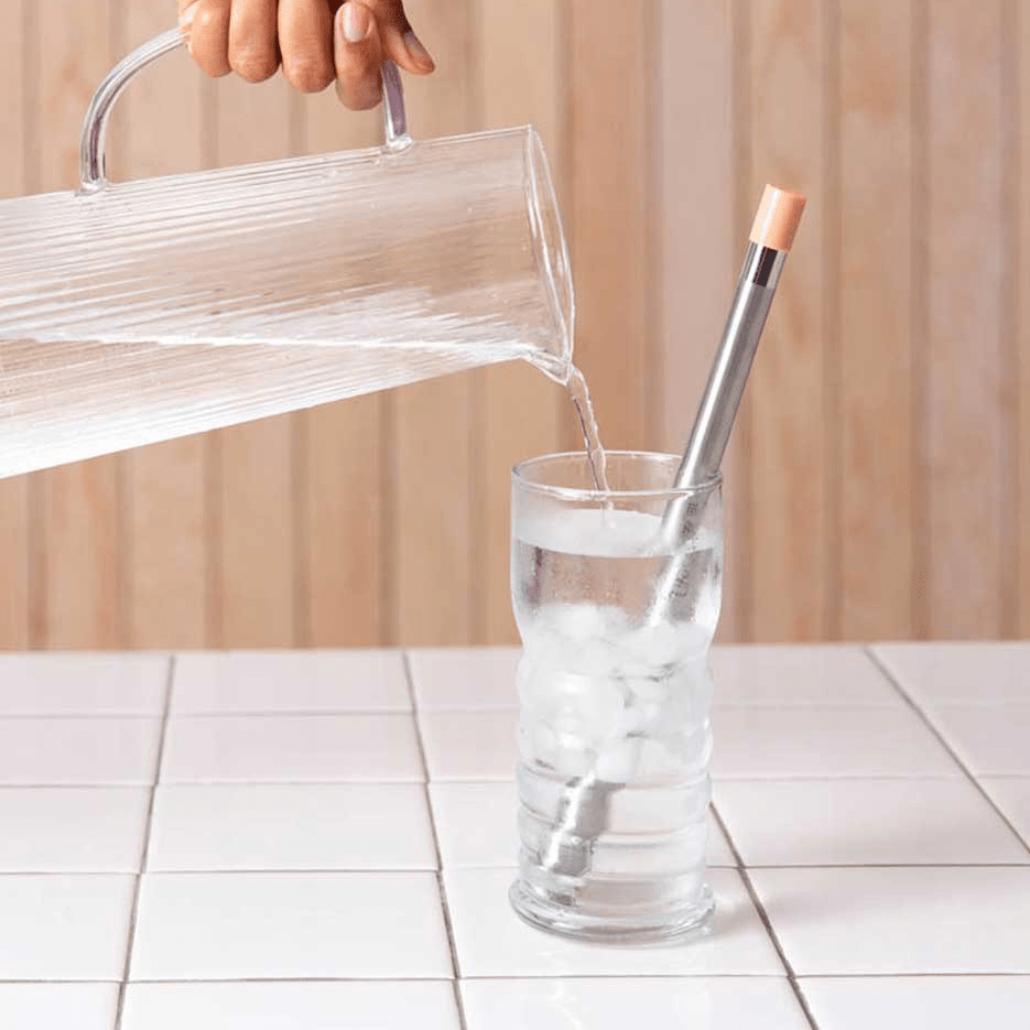 Palhinha filtrante LifeStraw Sip em aço inoxidável - Rosa damasco