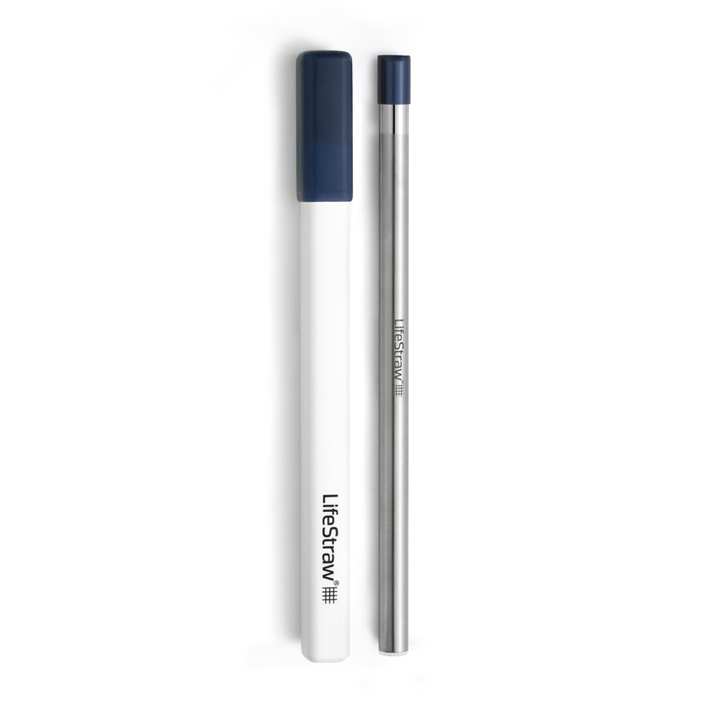 Palhinha filtrante LifeStraw Sip em aço inoxidável - Azul meia-noite