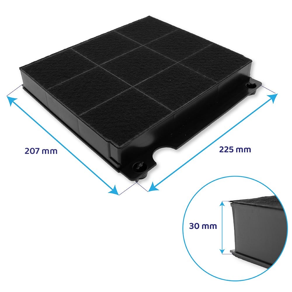 Filtro de carvão ativo compatível com Ignis CHF15/1 / AMC027