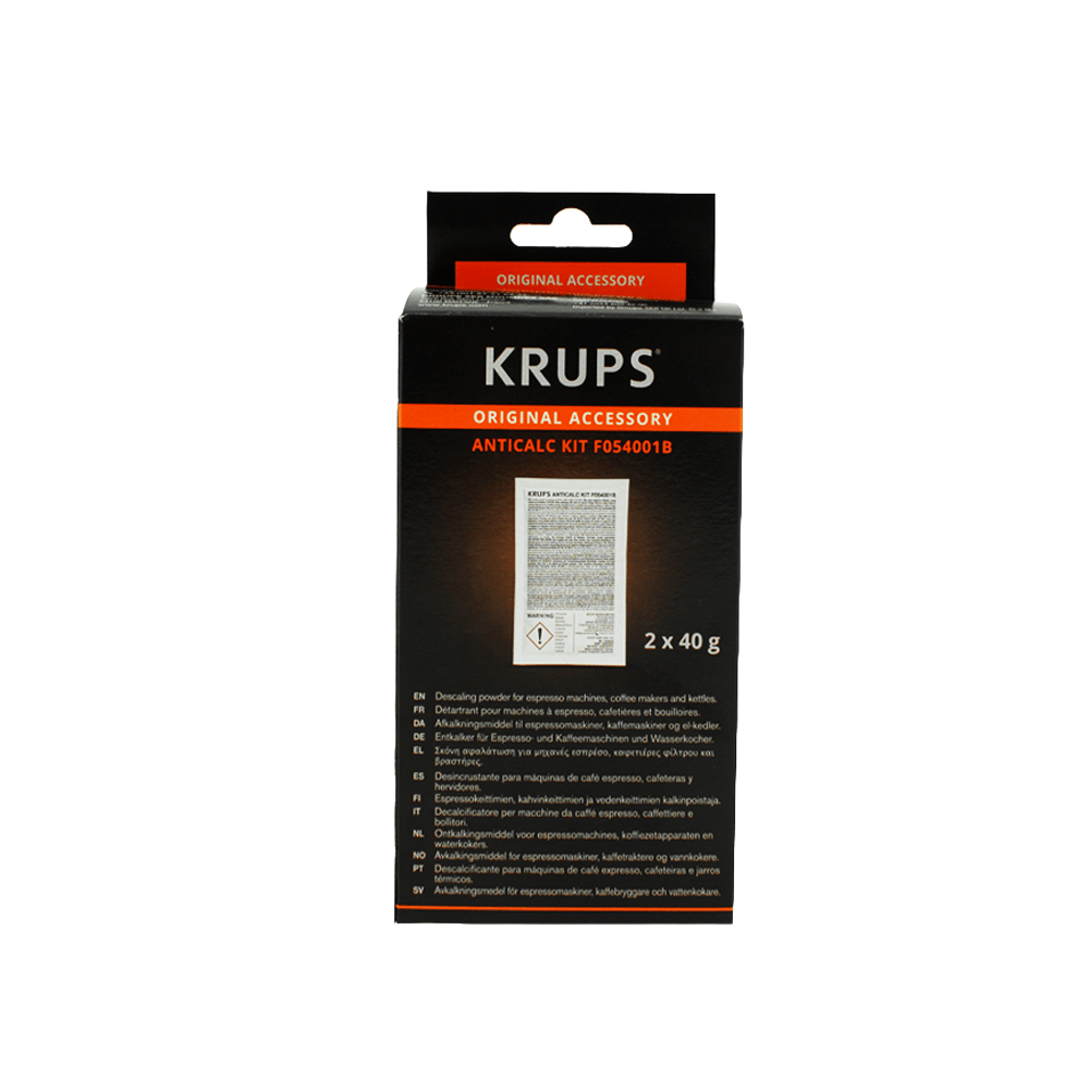 Kit de limpeza e manutenção anual para máquina de café Krups reservatório de água + 3x anti calcário