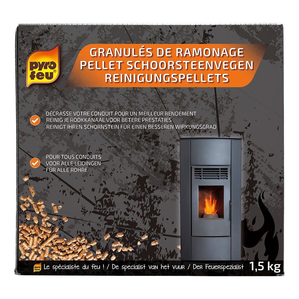 Pyrofeu Grânulos de Limpeza 1,5 kg