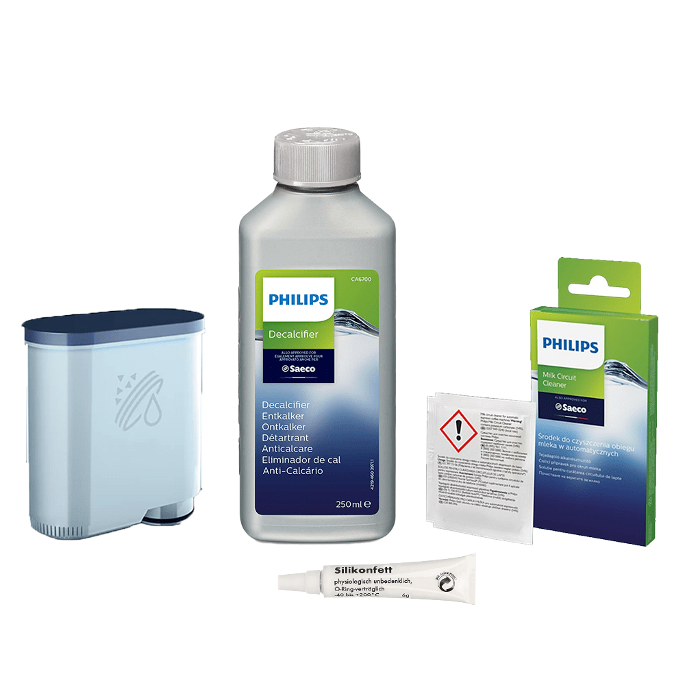 Kit de limpeza e manutenção anual Philips para máquinas de café Saeco