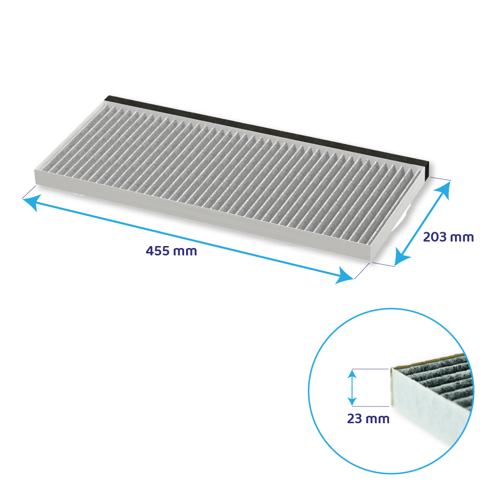 Filtro de carvão ativo Siemens CleanAir 17006837