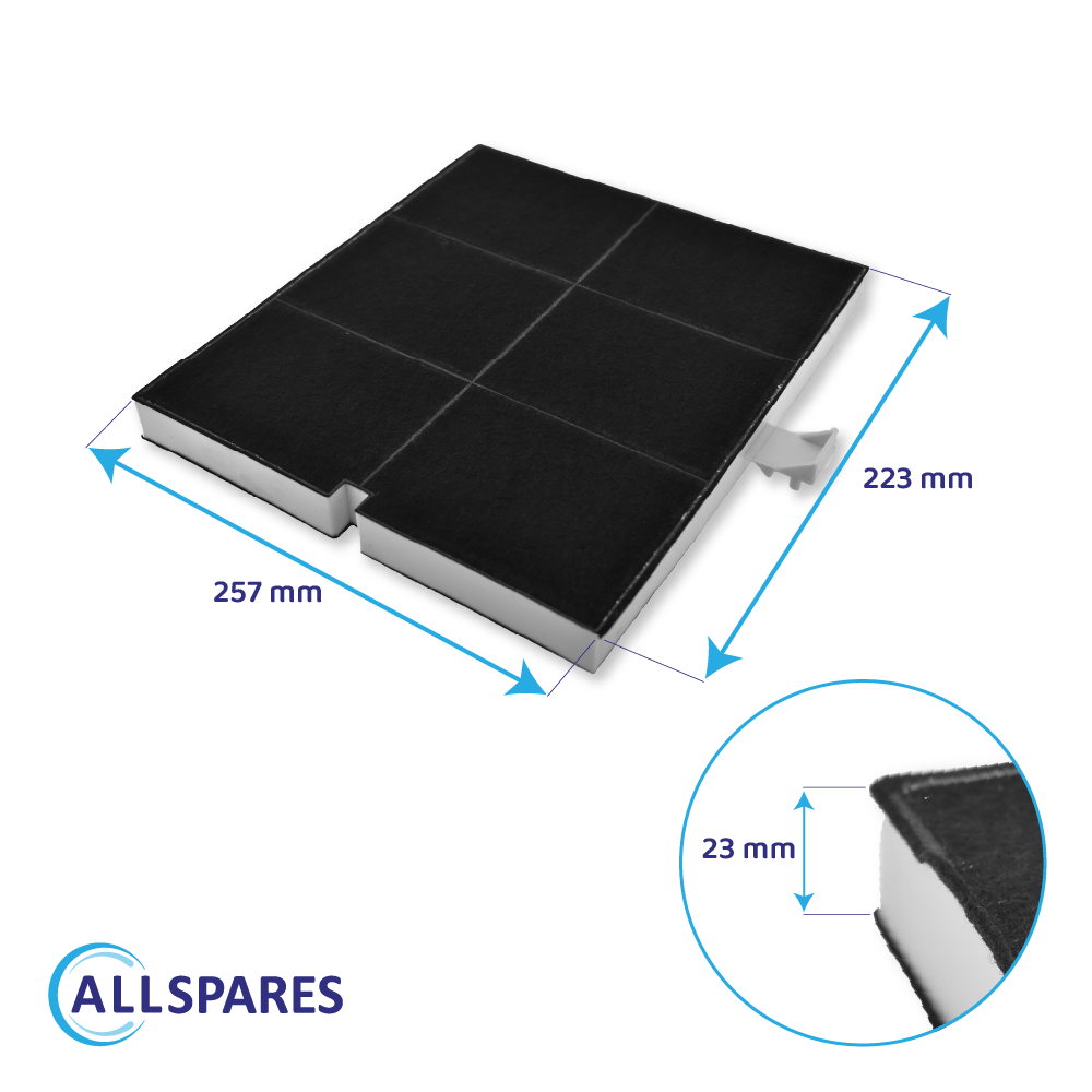 Filtro de carvão ativo compatível com 00361047 / DHZ5136 / Z5117X1 / LZ52050