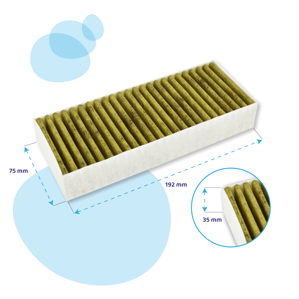Filtro de carvão ativo CleanAir Plus Gaggenau Vario Série 400 / Série 200 (4X)