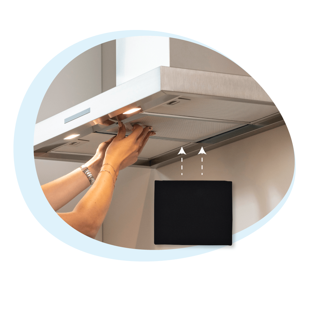 Filtro de carvão ativo de longa duração compatível com Ignis 484000008571 / CFW020/1