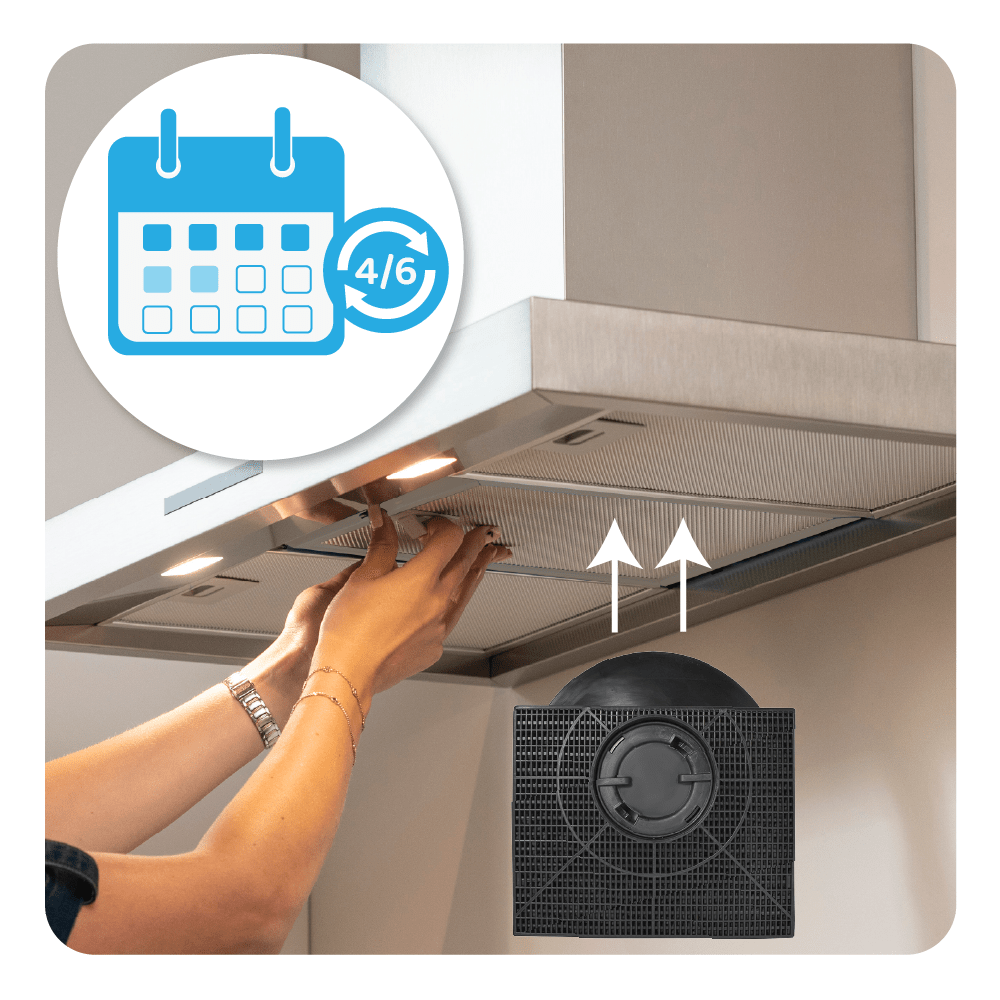 Filtro de carvão ativo compatível com Hotpoint-Ariston CHF303/1