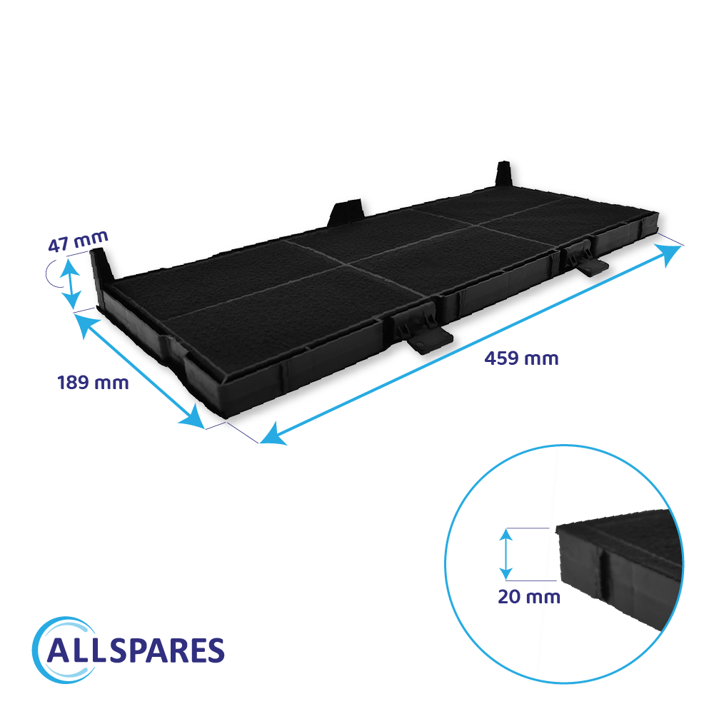 Filtro de carvão ativo compatível com Bosch 11025806 / DSZ4561