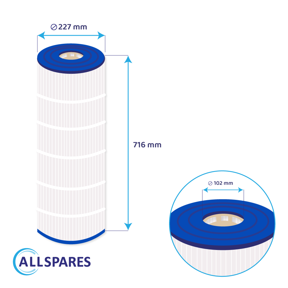 Filtro de água para piscina compatível com Hayward StarClear Plus CX1750RE / C1750 / C17502 EURO