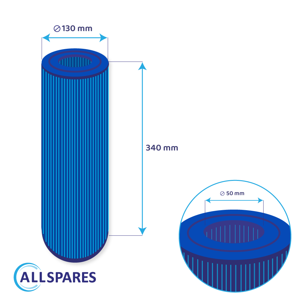 Cartucho de filtro para spa compatível com PRB25-IN-M / SC704-S / 42513 antibacteriano