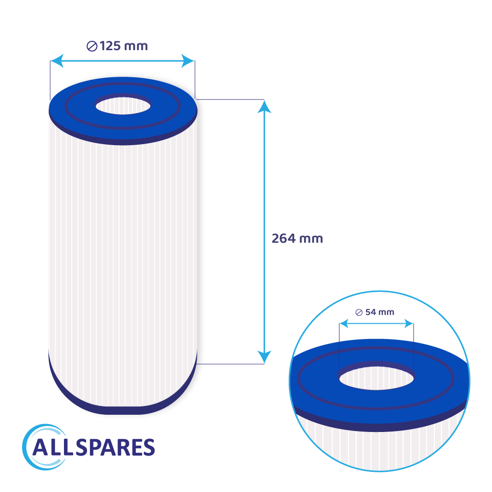 Cartucho de filtro para Spa DSF25-50 / C-4429 / FC-3082 / Nemco 30