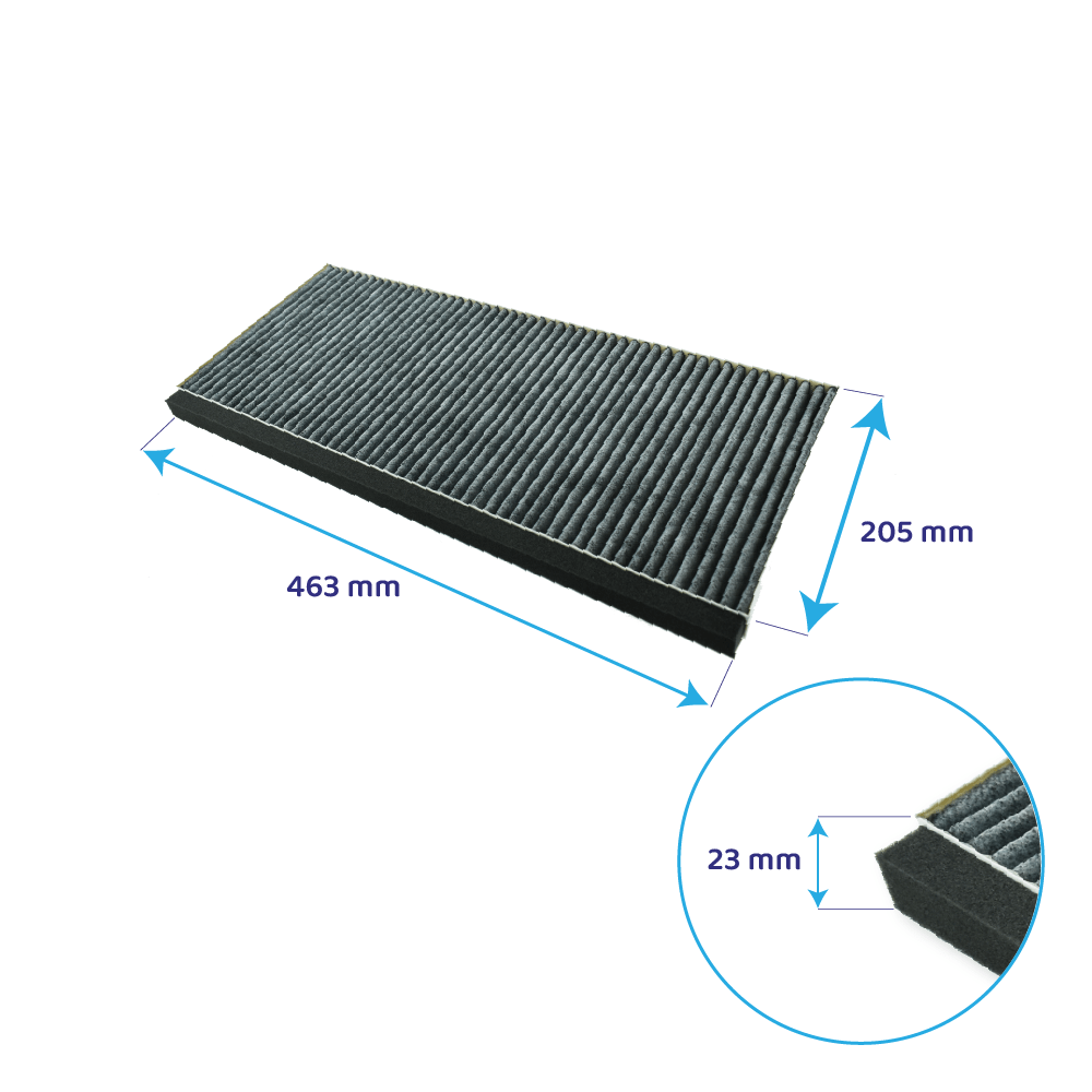 Filtro de carvão ativo Bosch CleanAir 20004001 / 11025806