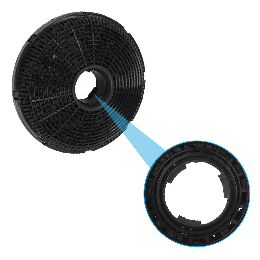 Filtro de carvão ativo Silverline KF100 (2X)