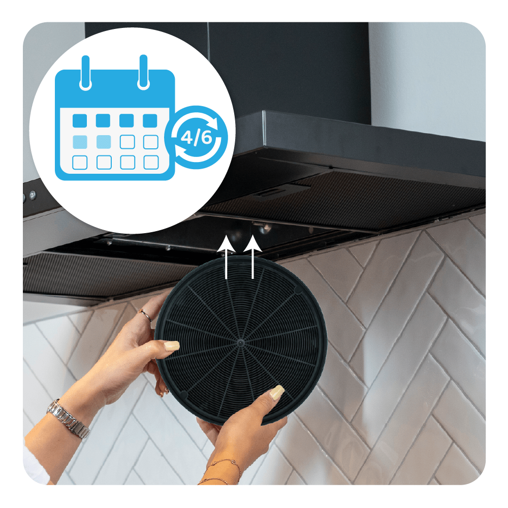 Filtro de carvão ativo compatível com Whirlpool 484000008674 / C00383473 (2X)