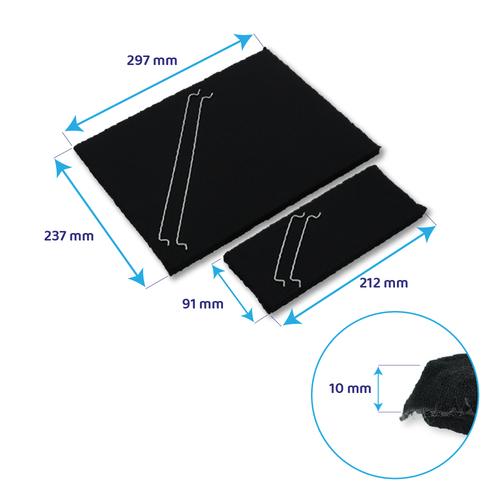 Filtro de carvão ativo longa duração Zanussi MCFB79PL / 9029865863 (2X)