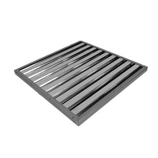 Filtro de lamelas tipo B 500x500x25mm para exaustor de cozinha industrial
