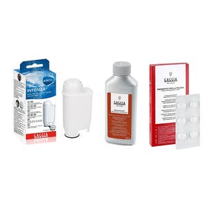 Kit de Manutenção Gaggia Máquina de Café Descalcificador + Pastilhas de Limpeza + Filtro de Água