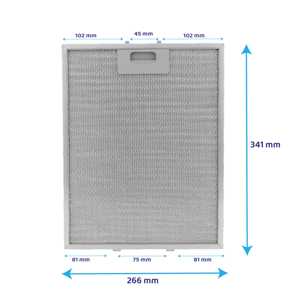 Filtro metálico Airforce 341x266x10mm AF-GF22E