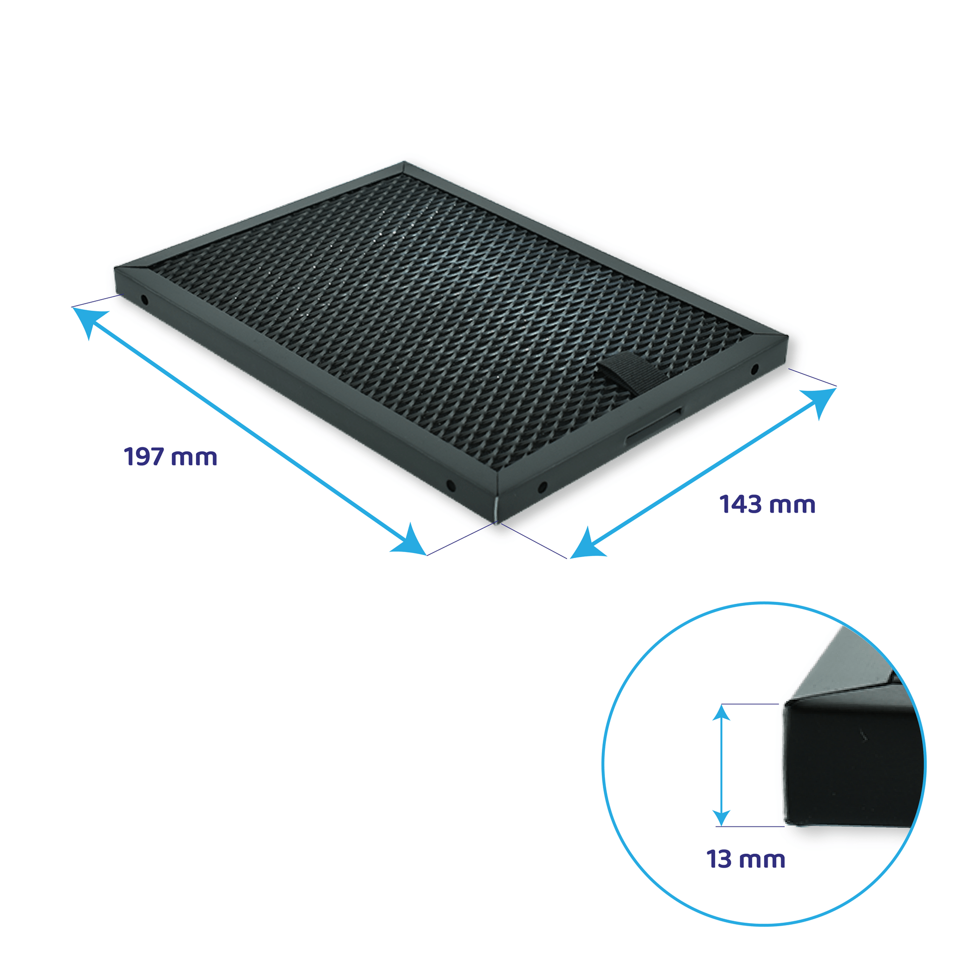 Filtro de Carbono Regenerável AEG 197x143 mm 140237131010