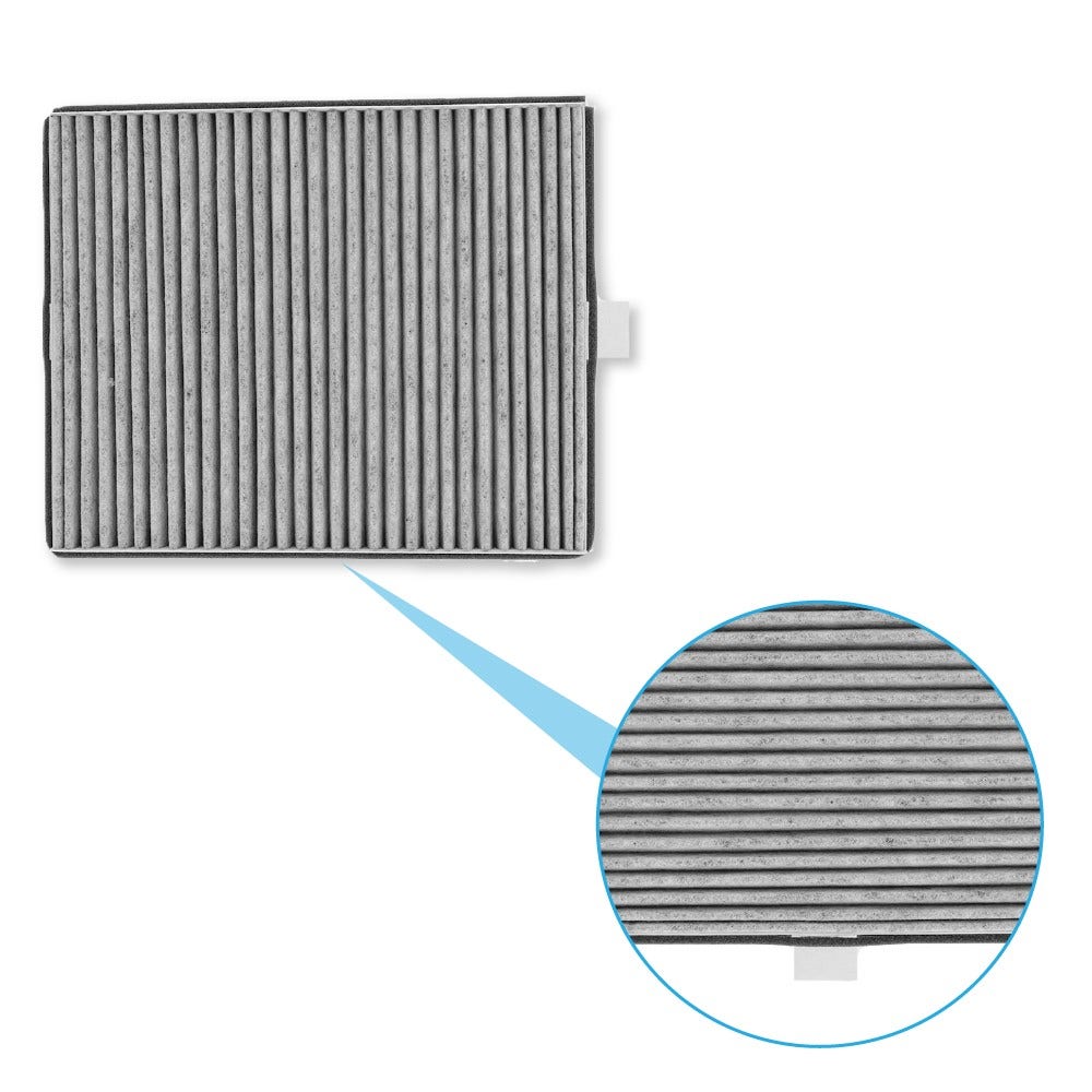 Filtro de carvão ativo compatível com Miele DKF 12-P