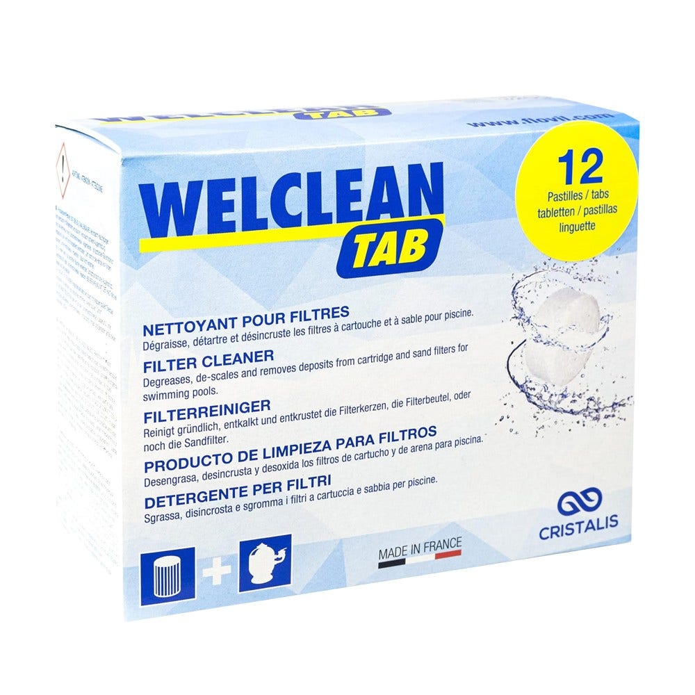 Welclean Tab Limpeza de Filtro para Piscina