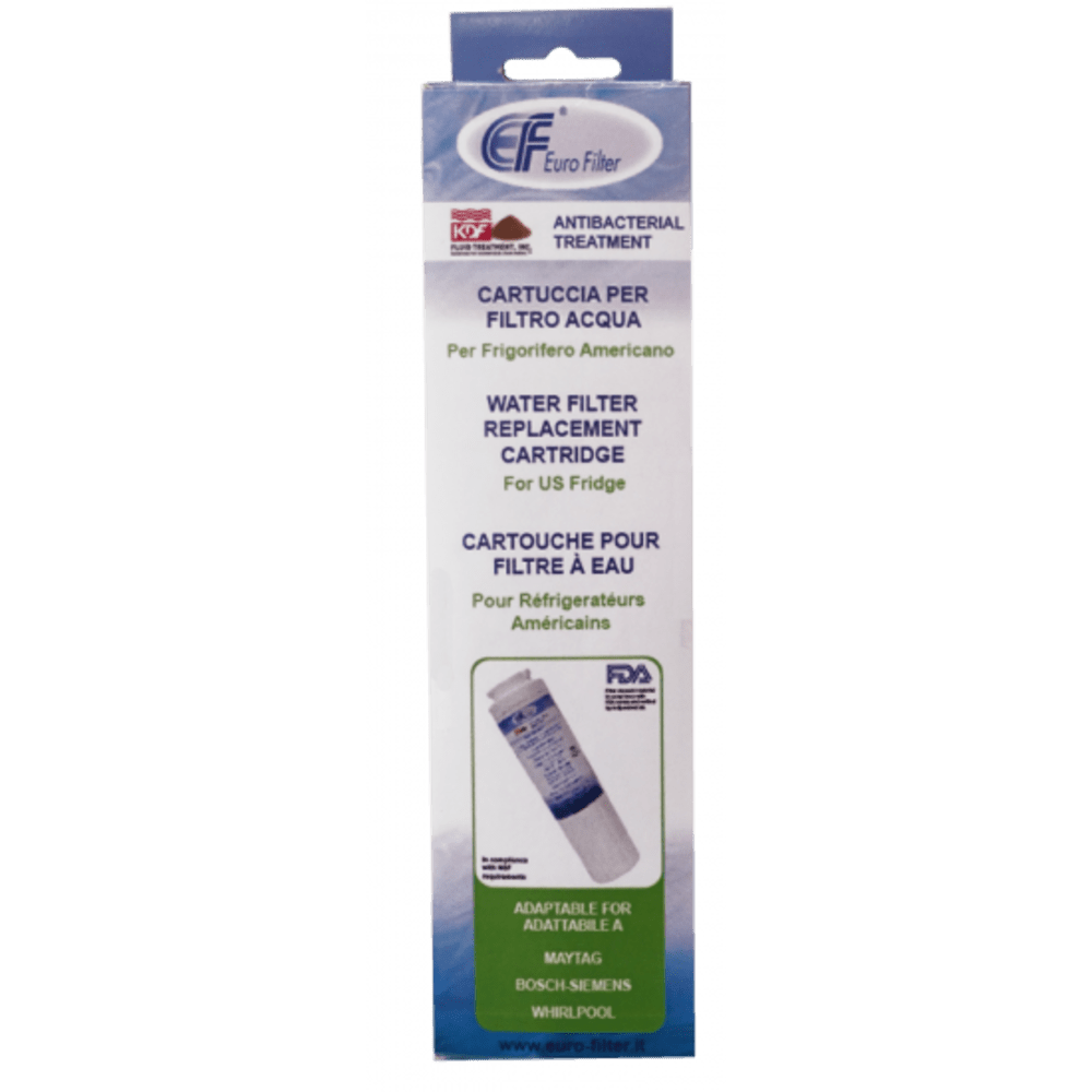 Filtro de água Eurofilter compatível com Bosch / Siemens / Whirlpool / Amana / Gaggenau / KitchenAid / Maytag / Candy / Hotpoint Ariston