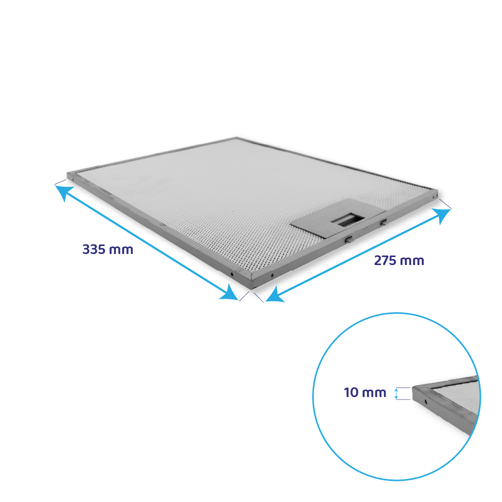 Filtro metálico Silverline 335x275x10mm YT142.2120.06