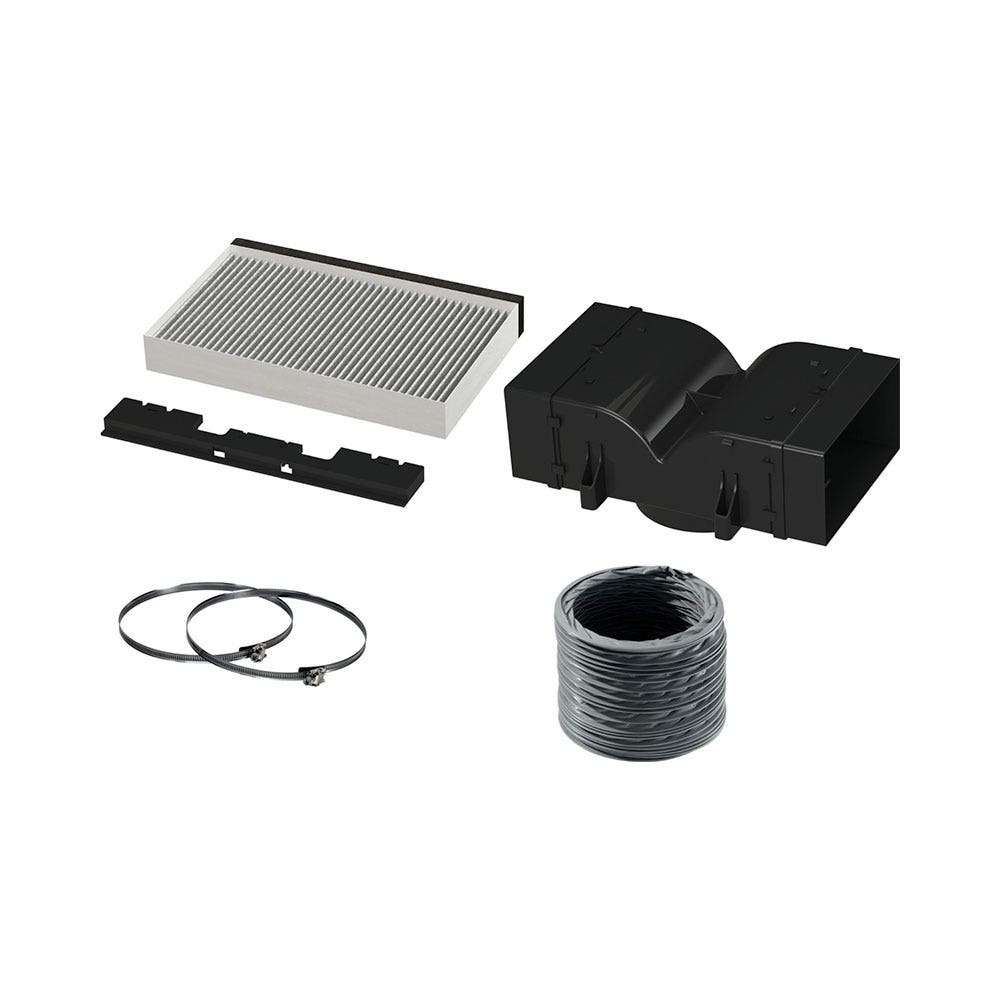 kit de recirculação CleanAir Neff 17006615 / Z51CBI2X4 para chaminés com uma largura de 345 mm
