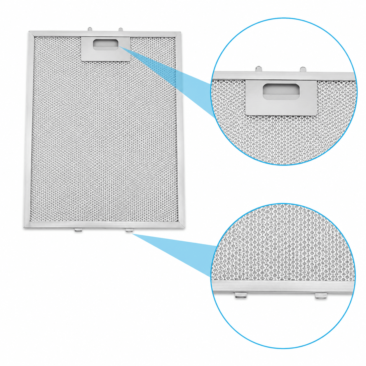 Filtro metálico Airforce 305x267mm GRI0009219A / AFG60-90A