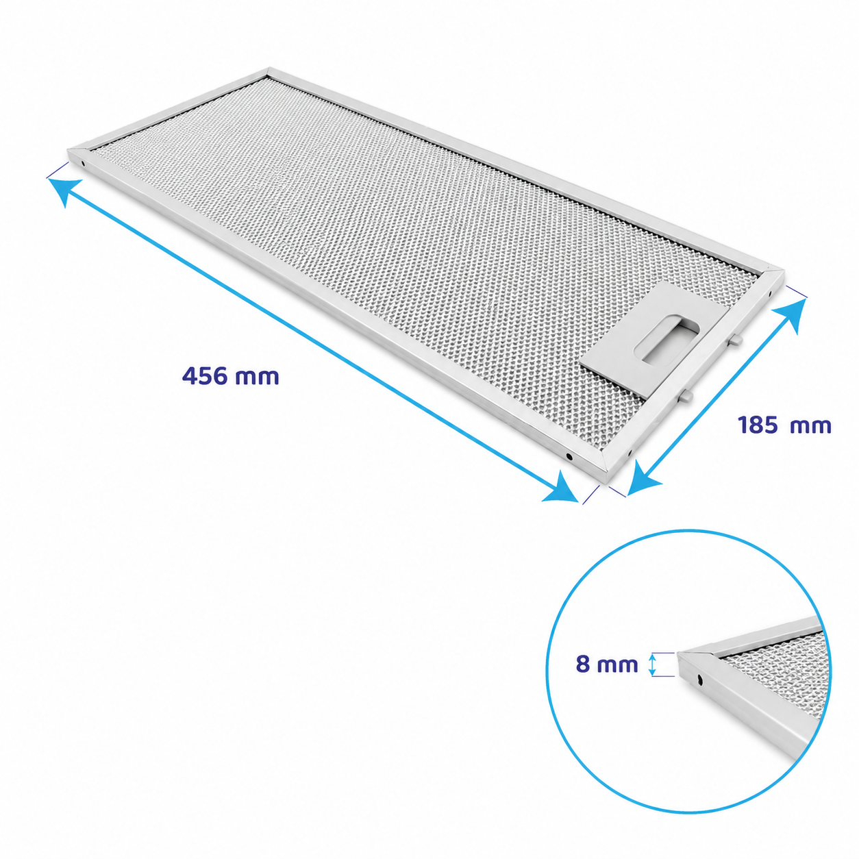 Filtro metálico Pitsos 456x185 mm 00746994