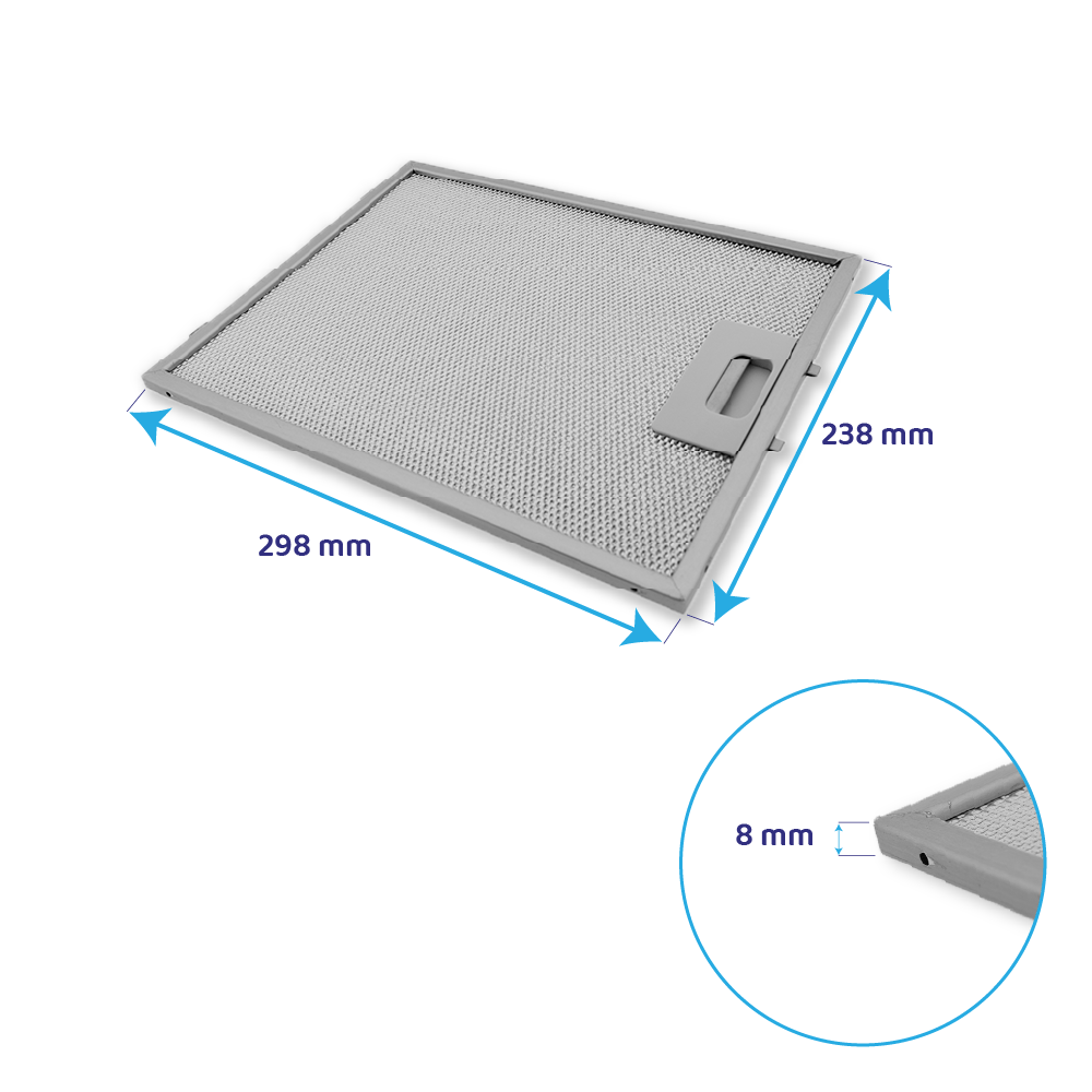 Filtro metálico Faure 298x238mm 4055468278
