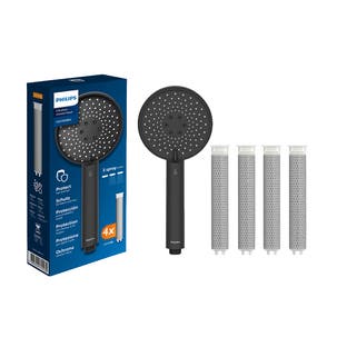 Chuveiro Philips com 4 filtros de substituição preto ASH1516BK / ASH138