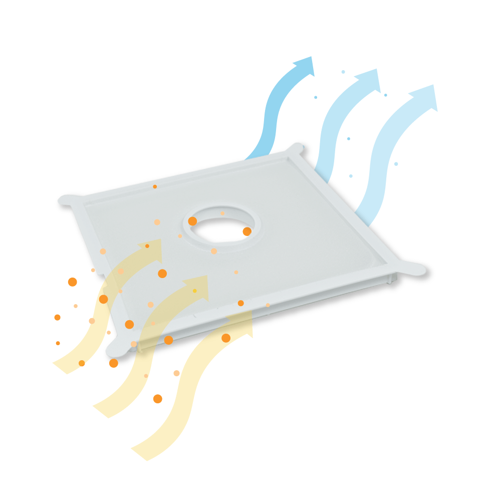 Filtro de ventilação compatível com Helios ELF ELSD 00587 (2X)