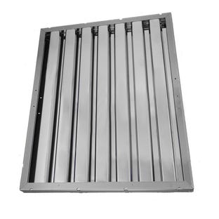 Filtro de lamelas 450x480x25 mm para exaustor de cozinha industrial
