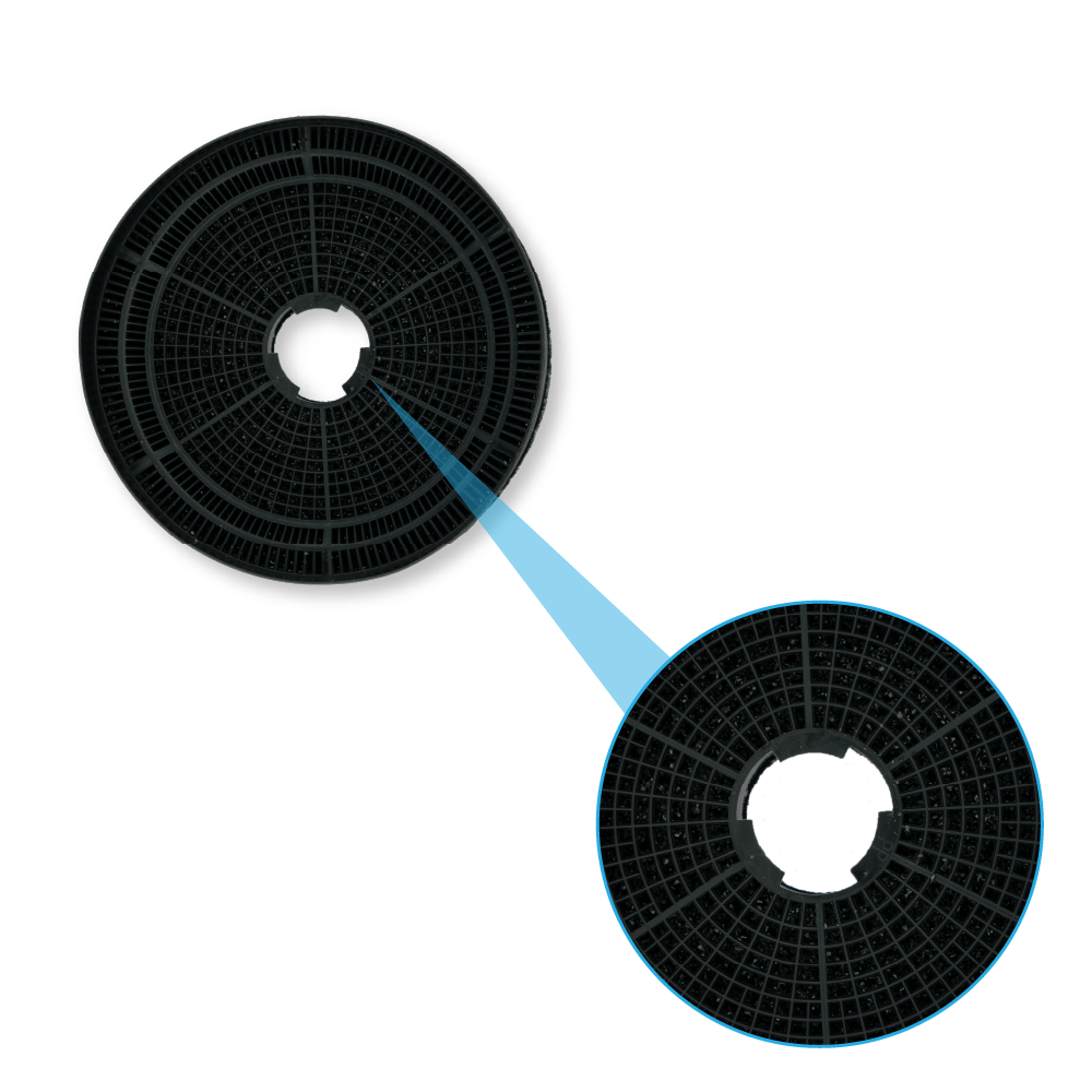 Filtro de carvão ativo longa duração Zanussi MCFB52PL / 9029866069 (2X)