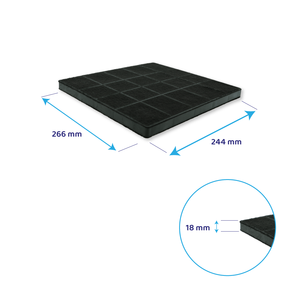 Filtro de carvão ativo Zanussi MCFB58ST / 9029865848